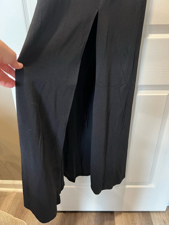 NWT Black Full Length Dress with Beaded Waist Panels - Picture 6 of 8